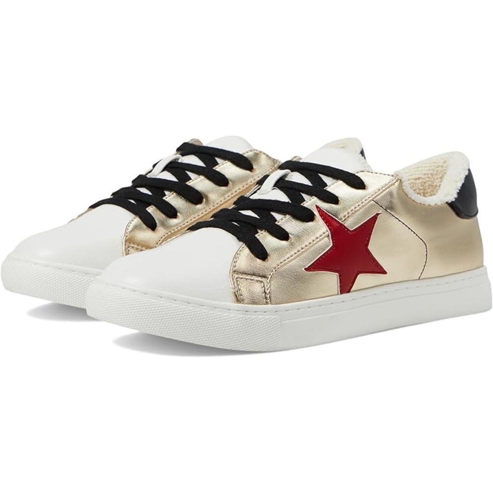 steve madden girls rezume lace up rounded toe fashion leather sneakers